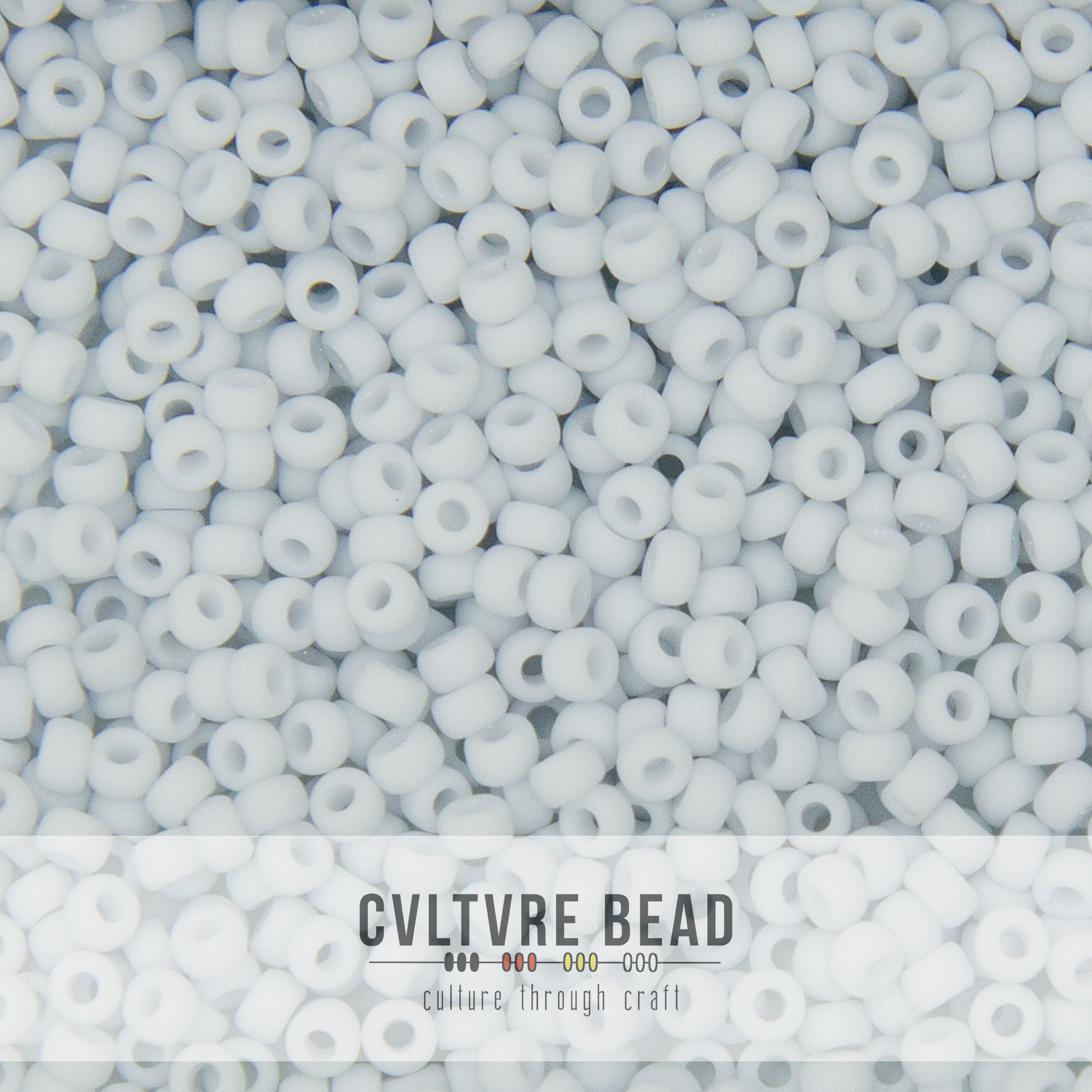 11/0 Fancy Frosted Palest Gray - 23g - Miyuki Seed Bead